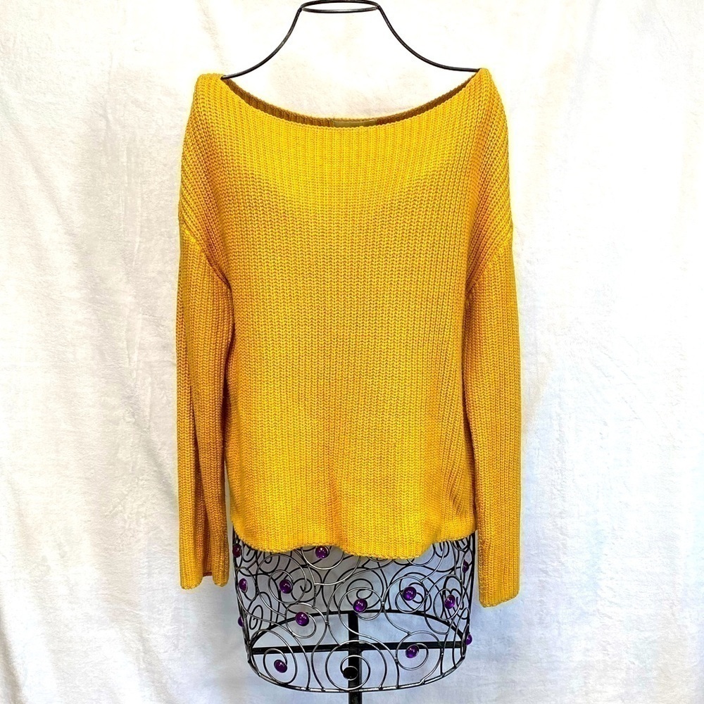 Mustard yellow knit sweater size S by H&M